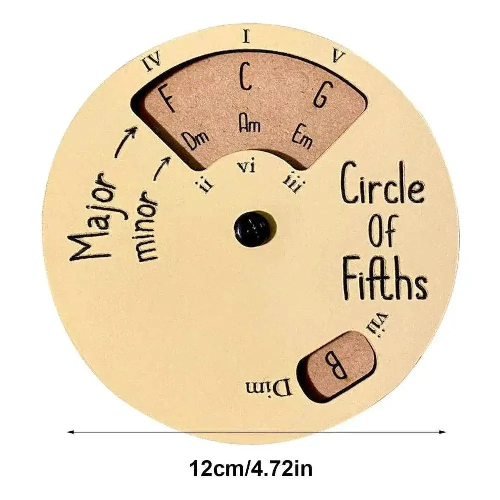 Wooden Music Melody Wheel Educational Tool for Musicians