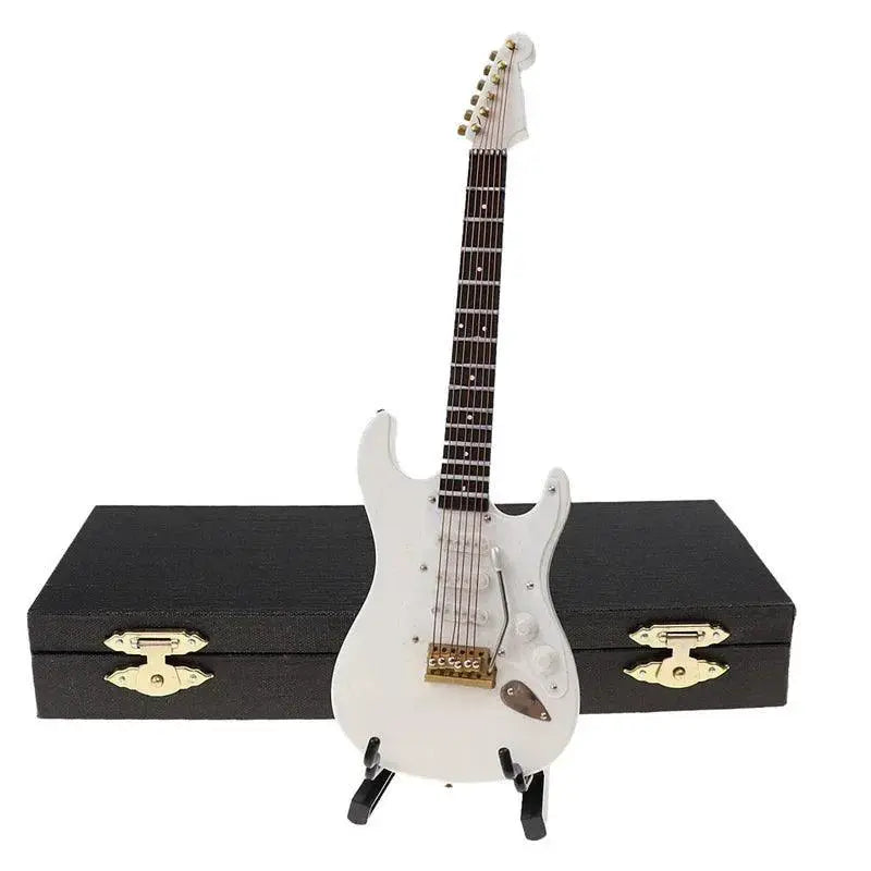 Wooden Mini Electric Guitar Ornament Gift For Music Lovers