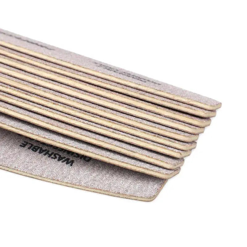 Wooden Nail Files Set Precision Care Polishing Tools