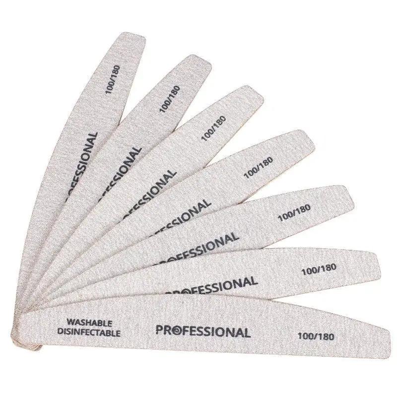 Wooden Nail Files Set Precision Care Polishing Tools