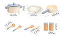 Durable Wooden Kitchen Toy Set for Kids