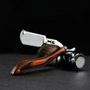 Wooden Straight Edge Barber Razor Premium Stainless Steel Shaver