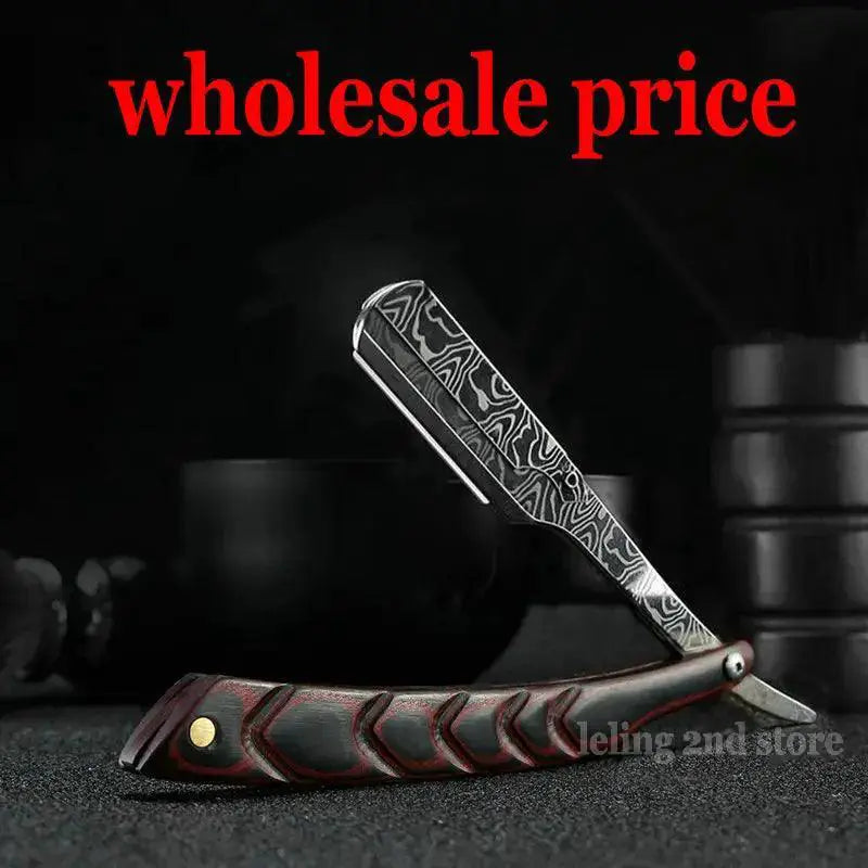 Wooden Straight Razor Premium Stainless Steel Shaver