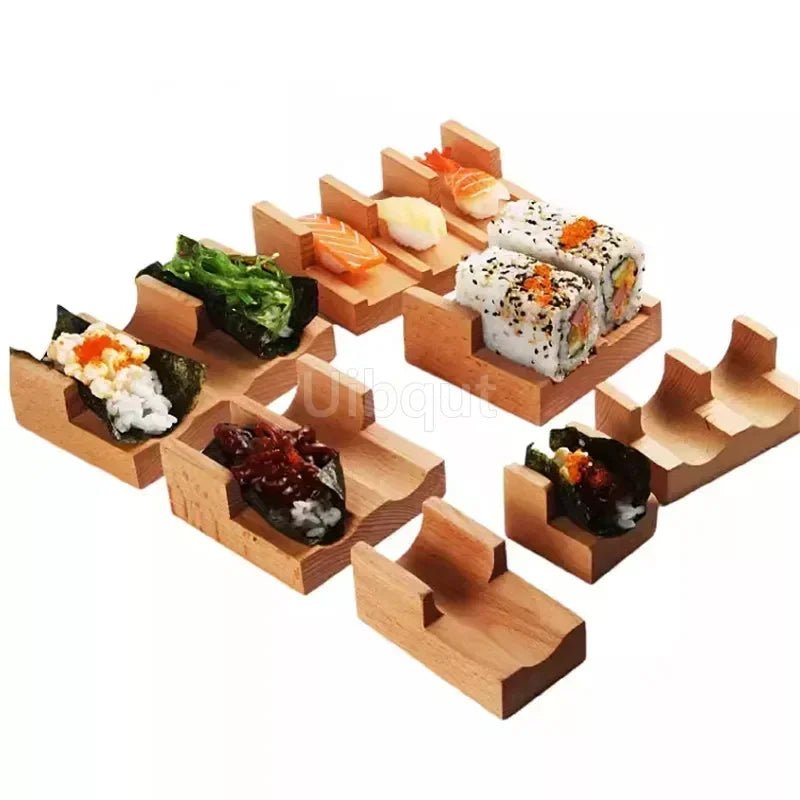 Wooden Sushi Rack Plate Stand For Sashimi And Sushi Boats Kitchen Decor For Home
