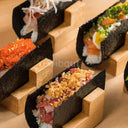 Wooden Sushi Rack Plate Stand for Home