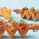 Wooden Sushi Rack Plate Stand for Home