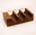 Wooden Sushi Rack Plate Stand for Home