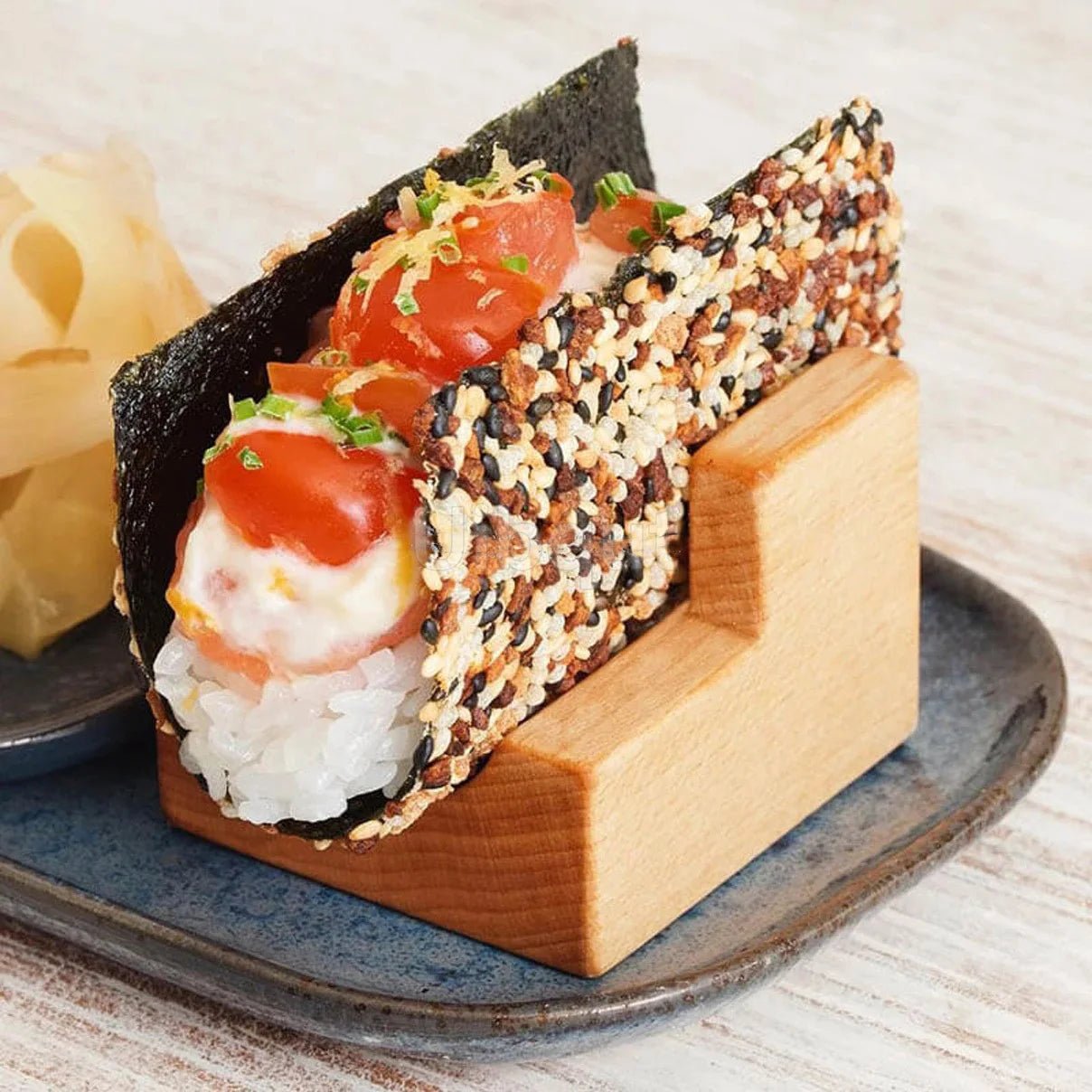 Wooden Sushi Rack Plate Stand For Sashimi And Sushi Boats Kitchen Decor For Home