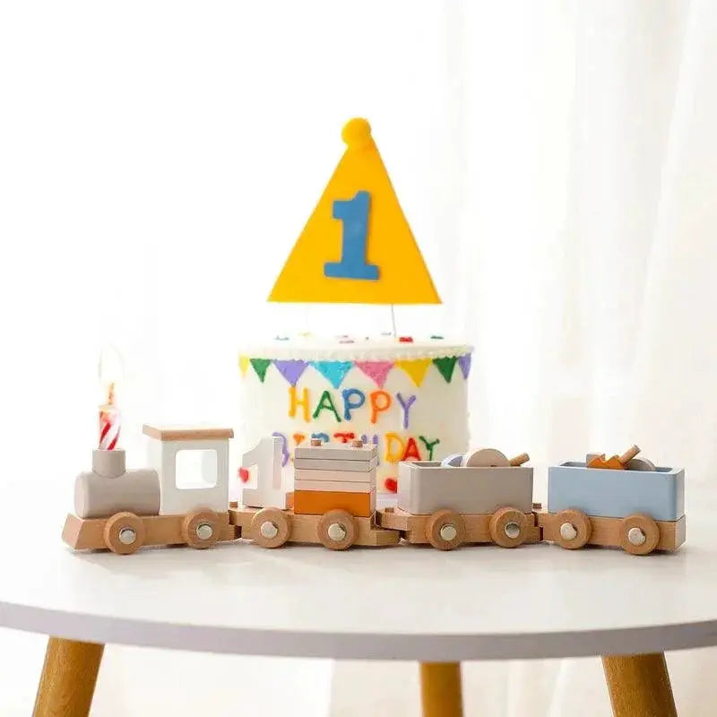 Wooden Train Montessori Learning Toy Set Sparks Imagination