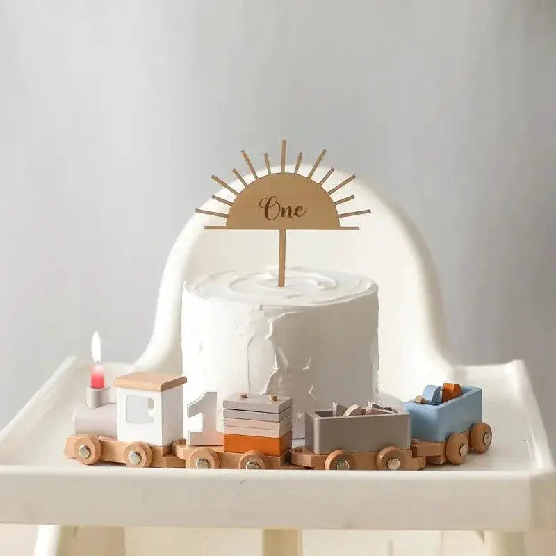 Wooden Train Montessori Learning Toy Set Sparks Imagination