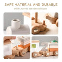 Educational Wooden Train For Kids Growth
