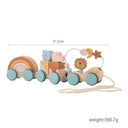 Wooden Train Montessori Educational Toy Set Sparks Imagination