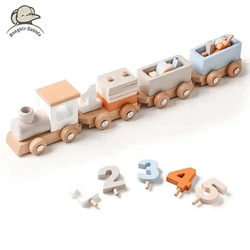 Wooden Train Montessori Learning Toy Set Sparks Imagination