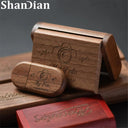 Wooden USB Pen Drive: Elegant Wedding Photography Stick