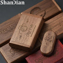 Wooden USB Pen Drive: Elegant Wedding Photography Stick