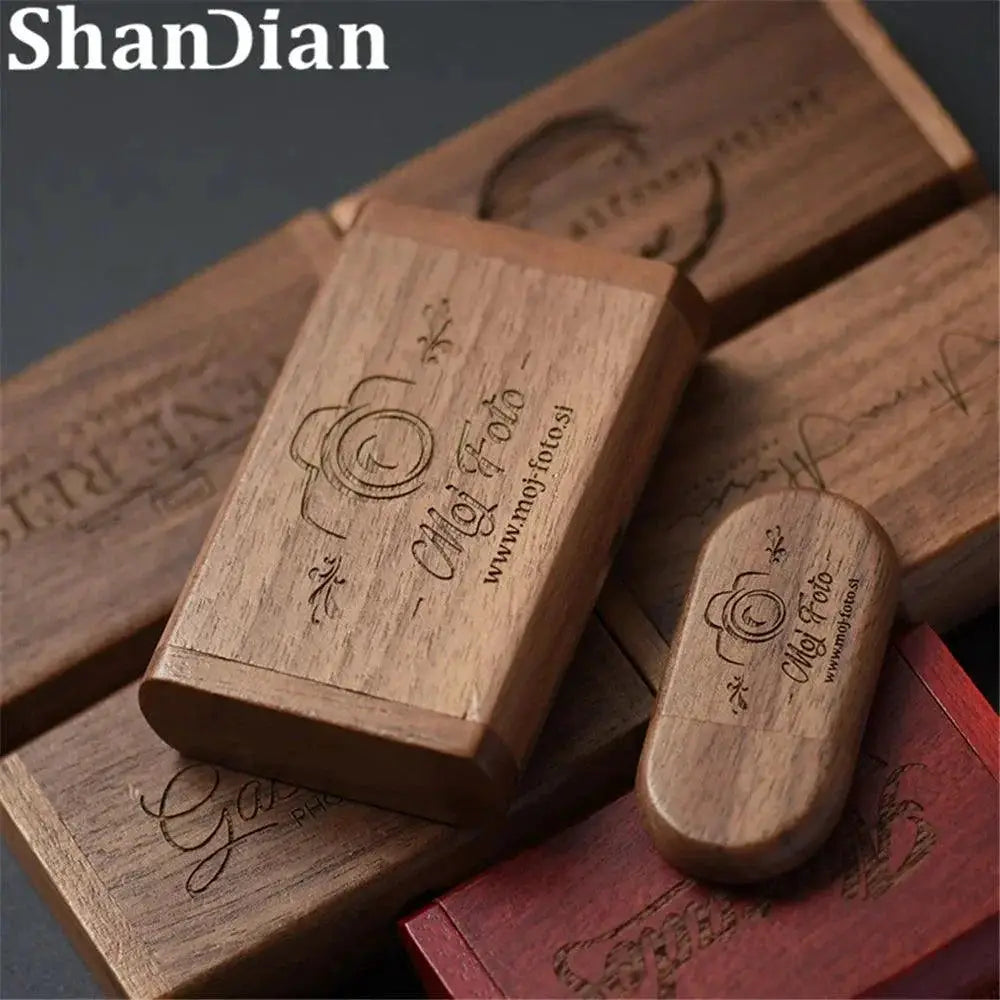 Wooden USB Pen Drive Elegant Wedding Photography Stick