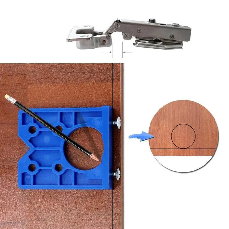 Woodworking Hinge Drilling Guide For Precision Cabinet Doors
