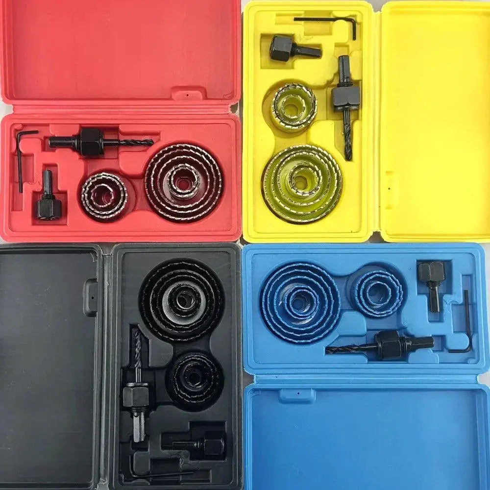 Woodworking Hole Saw Set Kit High Carbon Steel 19mm To 127mm