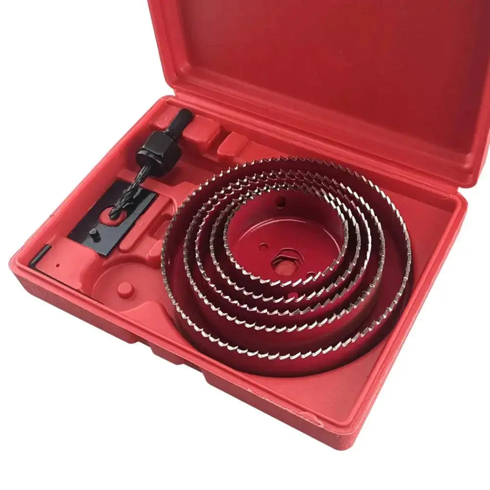 Woodworking Hole Saw Set Kit High Carbon Steel 19mm To 127mm