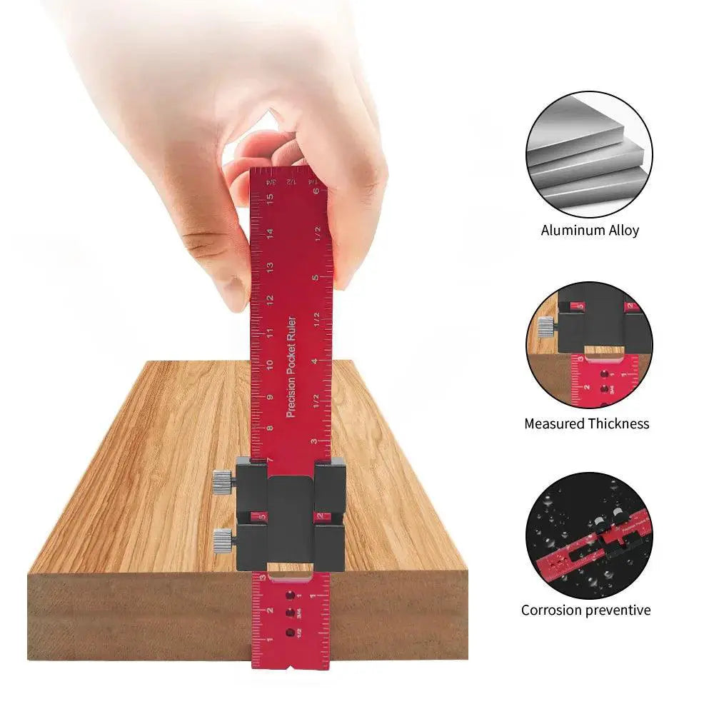 Woodworking Precision Aluminum Ruler For Accurate Layout