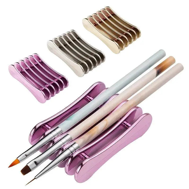 Workspace Organizer Nail Brush And Pen Holder Stand