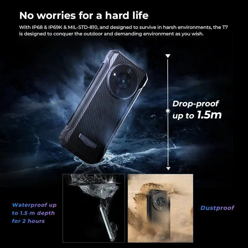 HOTWAV T7 Rugged Smartphone 6.52 Inch Display Waterproof