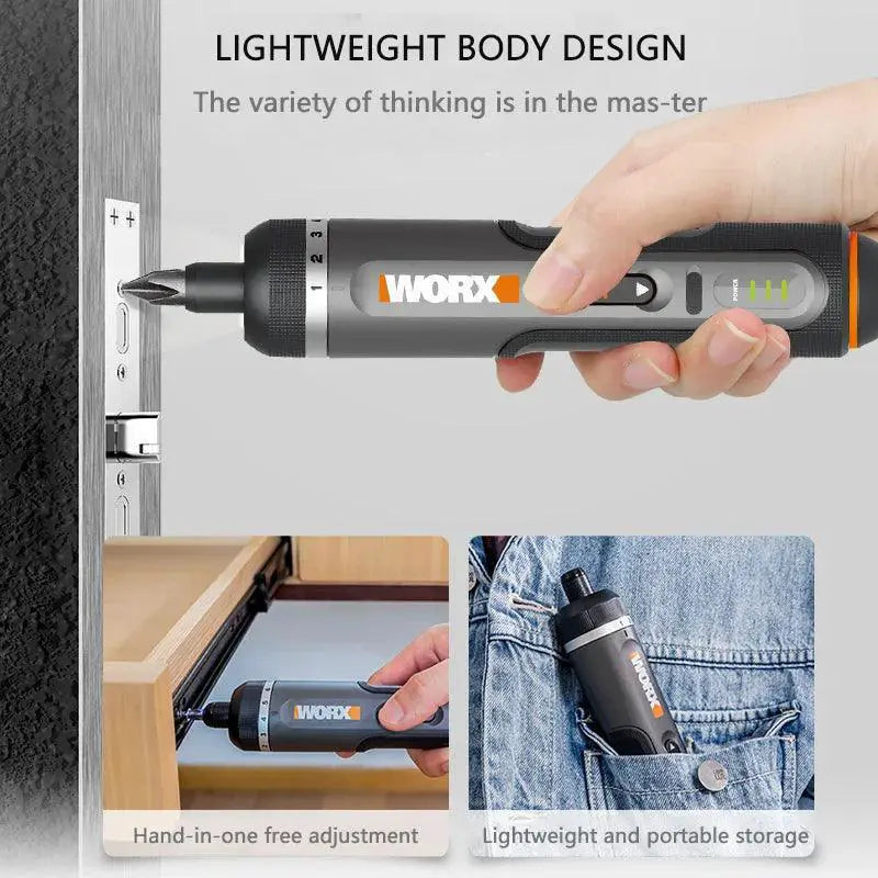 Worx 4V Mini Electrical Screwdriver Set WX240 WX242 Cordless