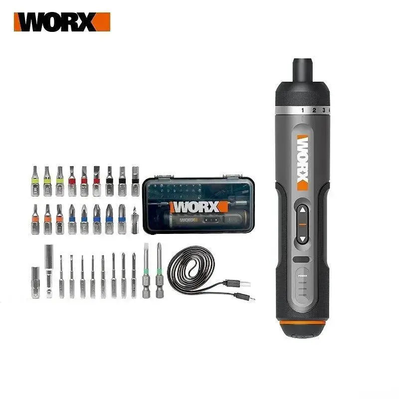 WORX WX242 4V Cordless Screwdriver Set USB Rechargeable