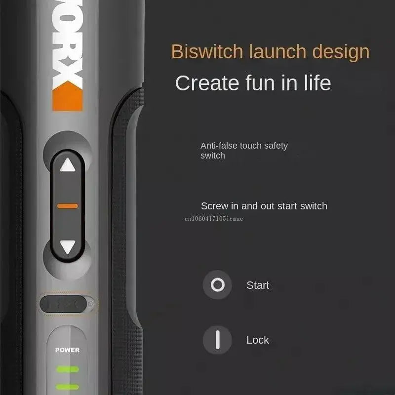 WORX WX242 4V Cordless Screwdriver Set USB Rechargeable