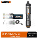 WORX WX242 4V Cordless Electric Screwdriver Set USB Rechargeable