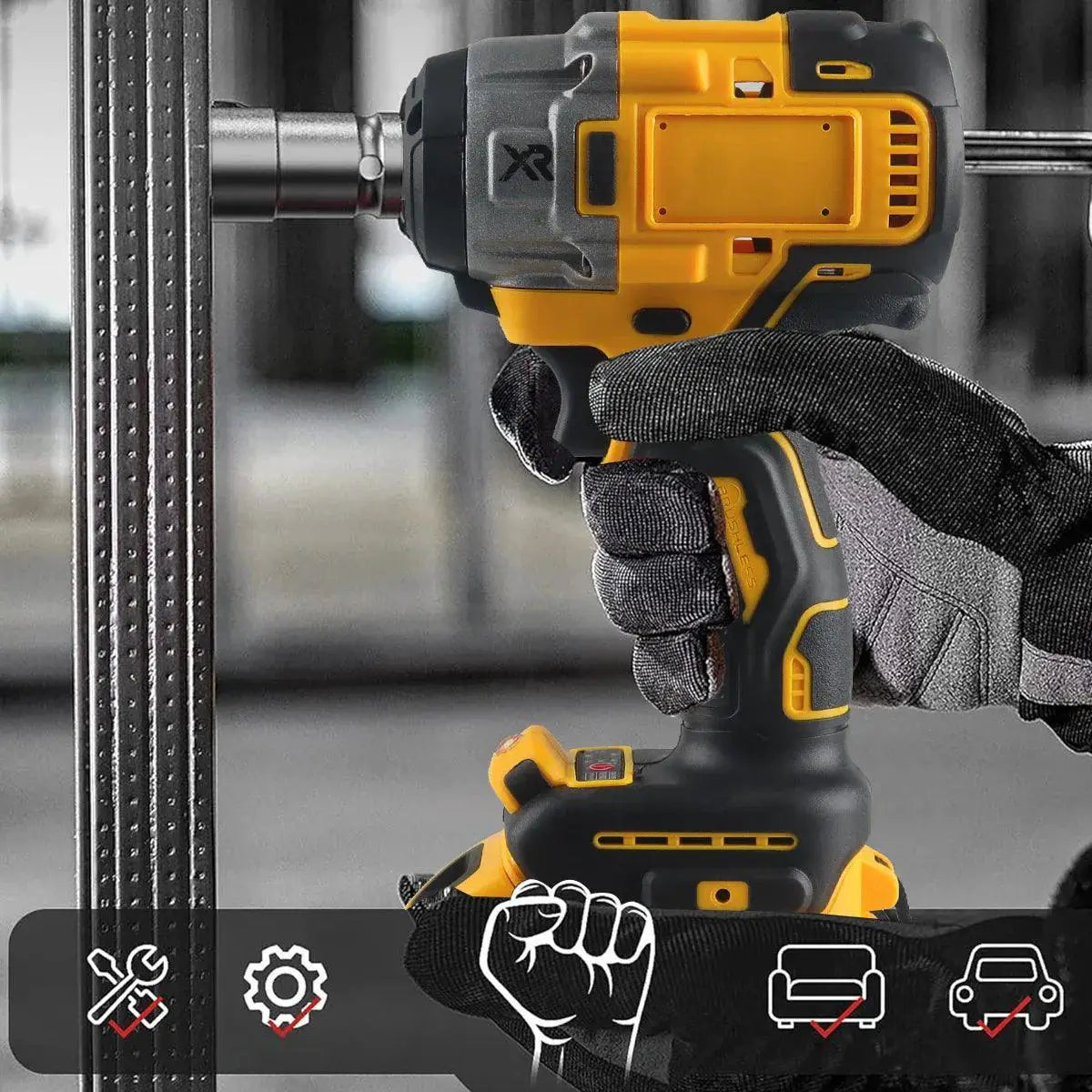 Wozobuy 21V Max Cordless Drill And Impact Wrench Set