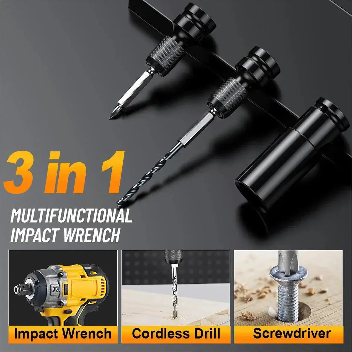 Wozobuy 21V Max Cordless Drill And Impact Wrench Set