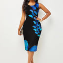 Wrapped Hip Print Dress for Confident Women Chic Summer Fashion