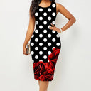 Wrapped Hip Print Dress for Confident Women Chic Summer Fashion