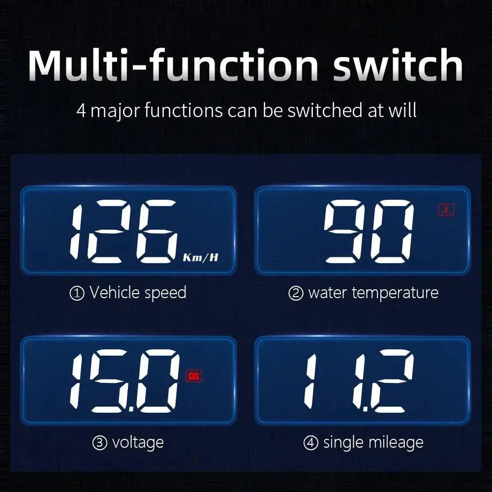 WYING M3 HUD GPS Display With Speed Alarm For Safety