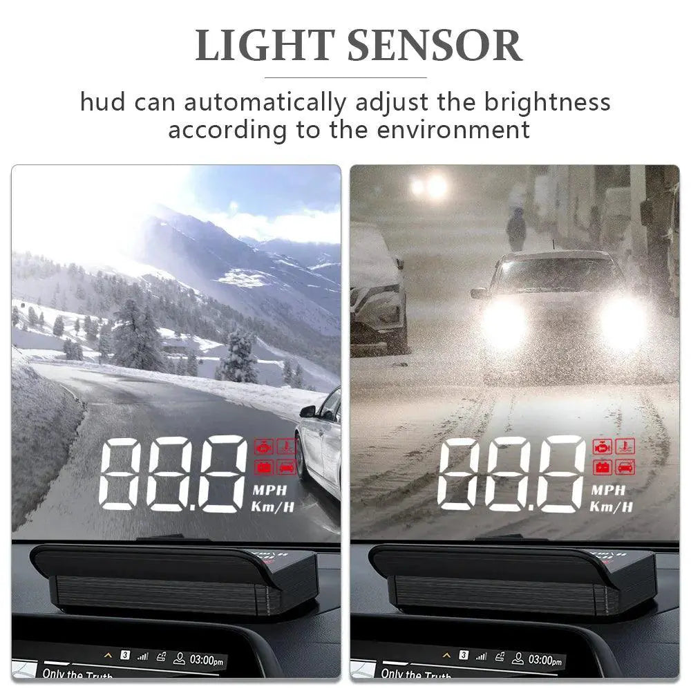 WYING M3 HUD GPS Display With Speed Alarm For Safety