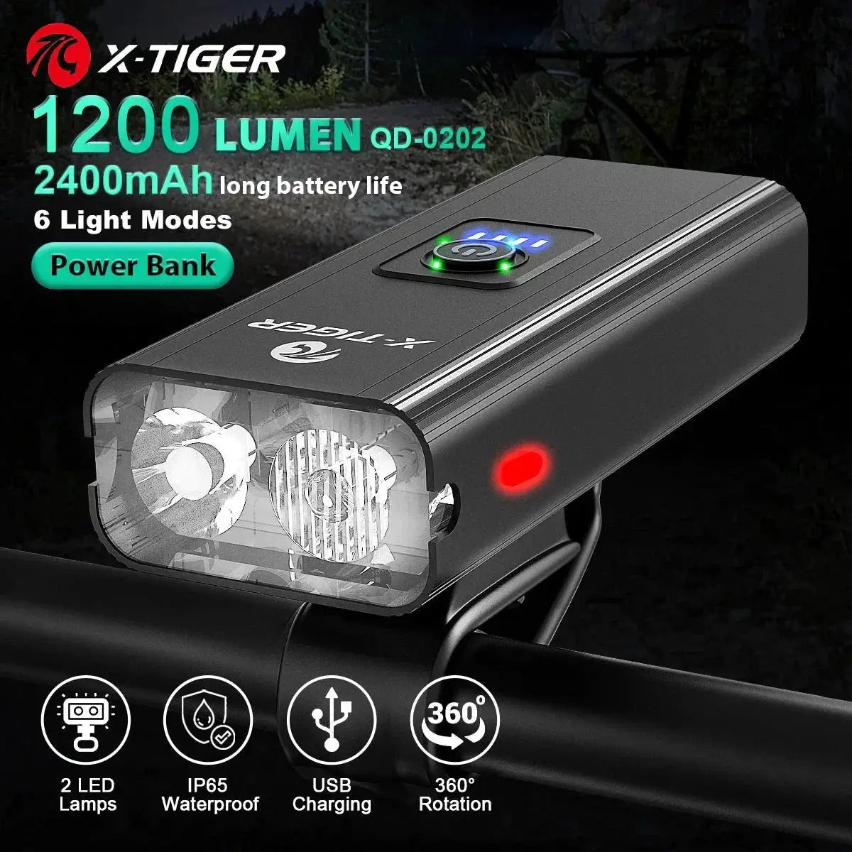 Industrial Bike Light for Safer Nights — product view 13