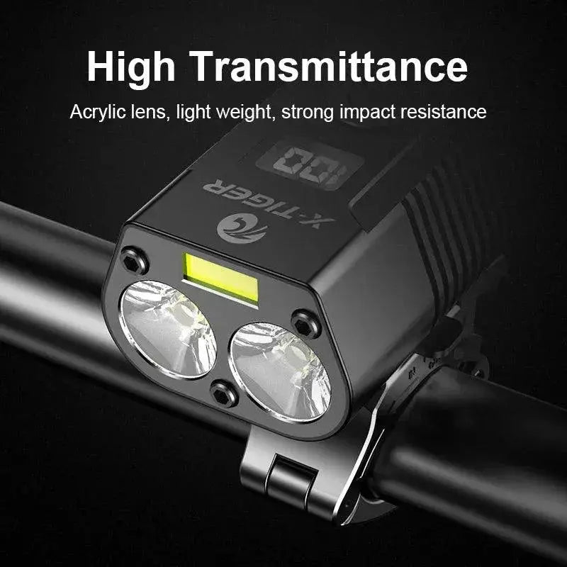 X Tiger Bike Light Headlight With Power Bank For Night Rides