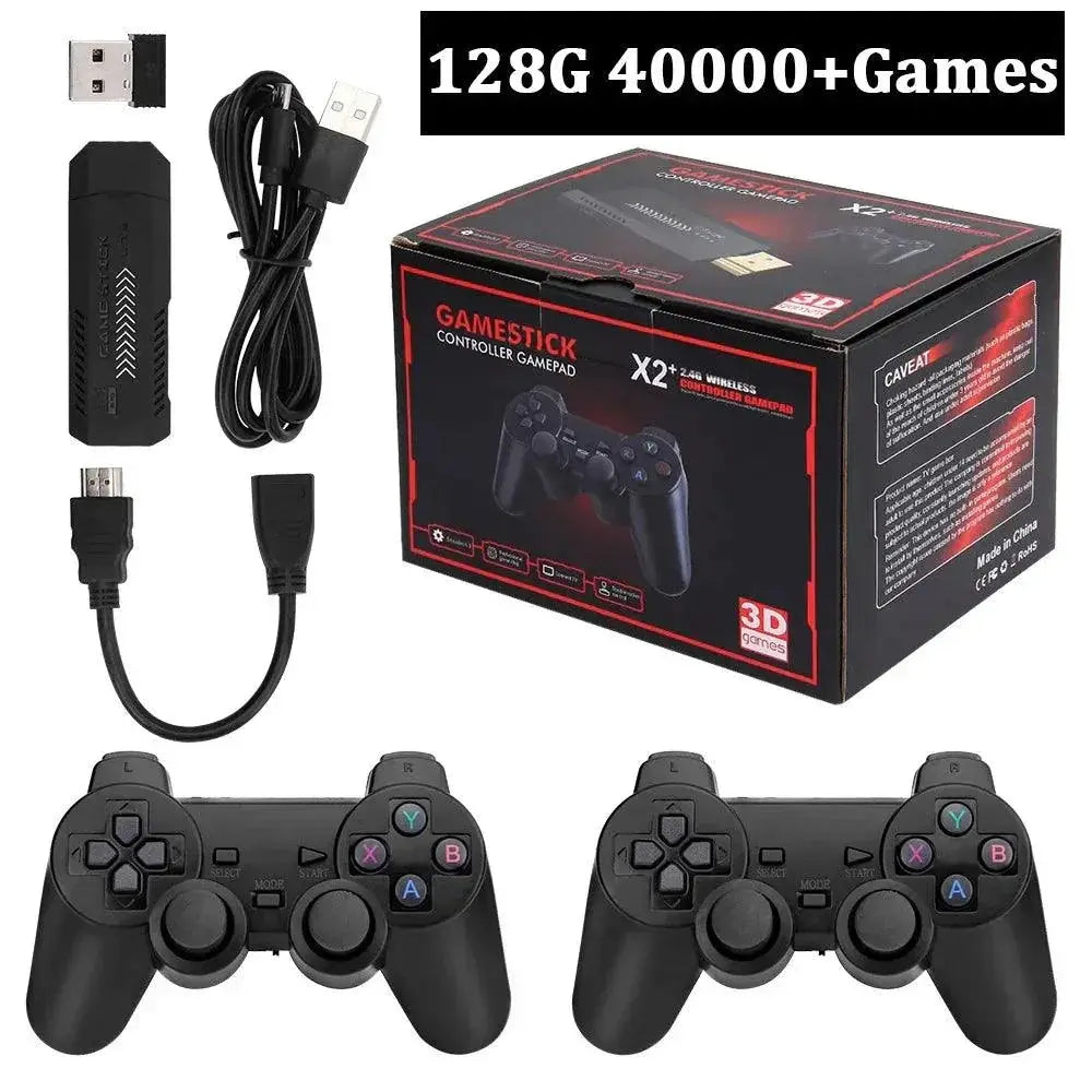 Retro Game Stick Wireless Controllers 4K Graphics Pro