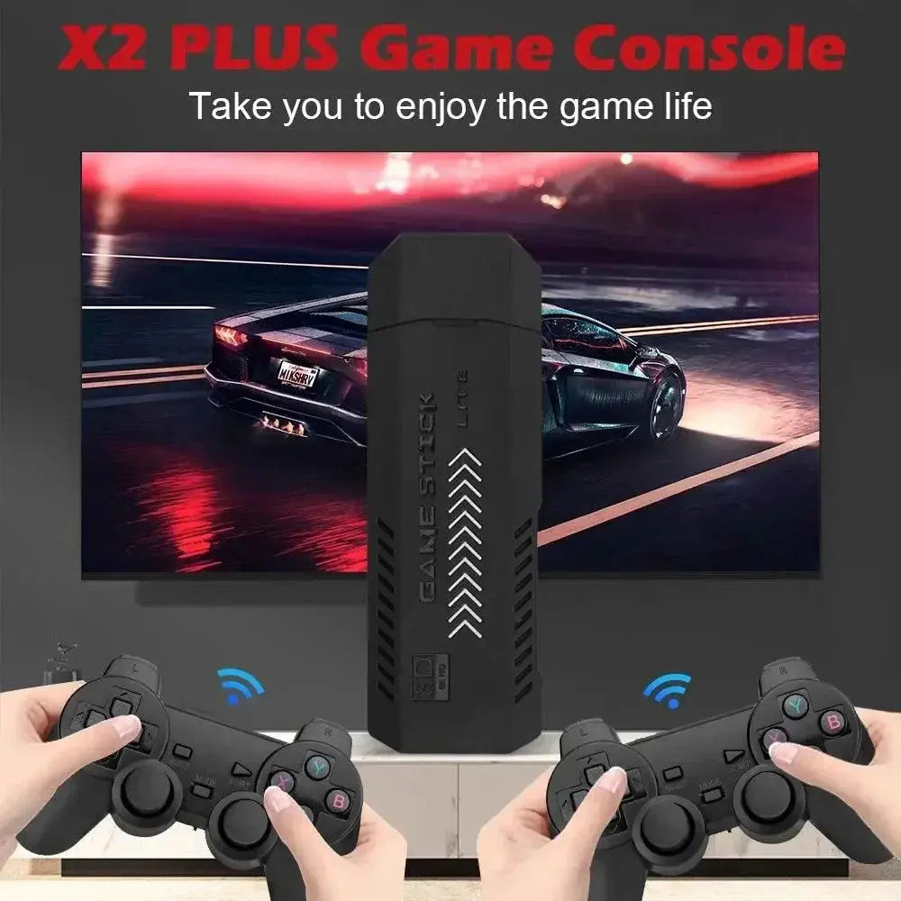 Retro Game Stick Wireless Controllers 4K Graphics Pro