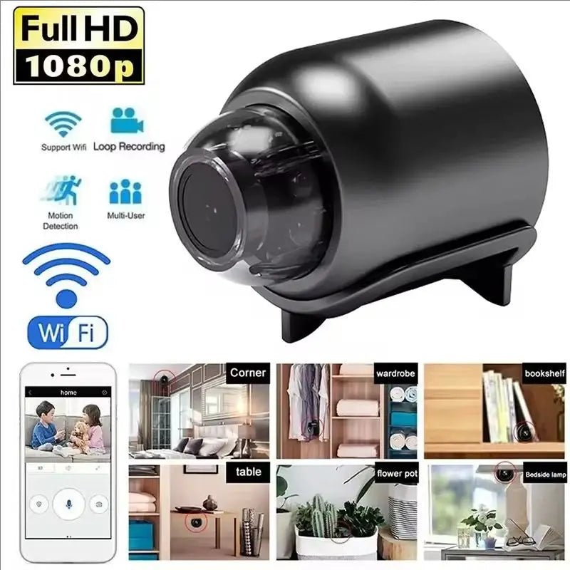 X5 Mini Camera 1080P HD WiFi Night Vision Motion Detection Protect Your Home