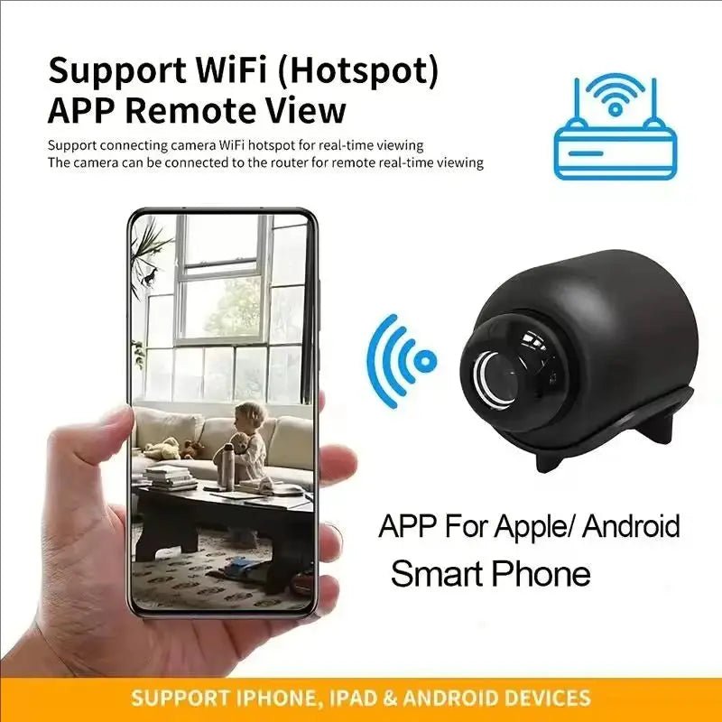 X5 Mini Camera 1080P HD WiFi Night Vision Motion Detection Protect Your Home