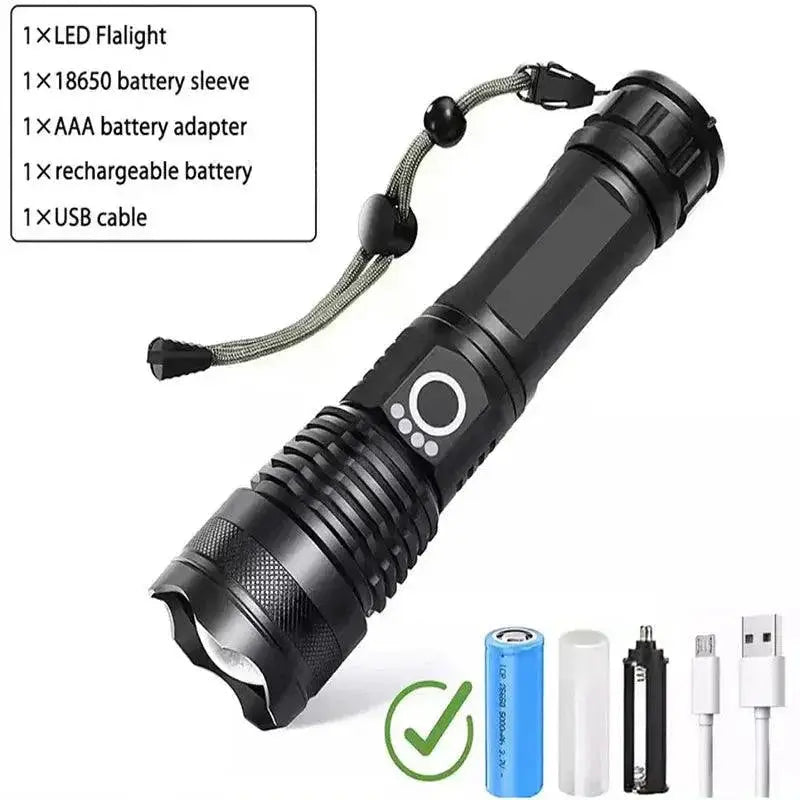XHP100 LED Flashlight Ultimate Outdoor Torch For Adventures