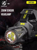XHP360 Ultra Bright Rechargeable Headlamp Versatile LED Flashlight