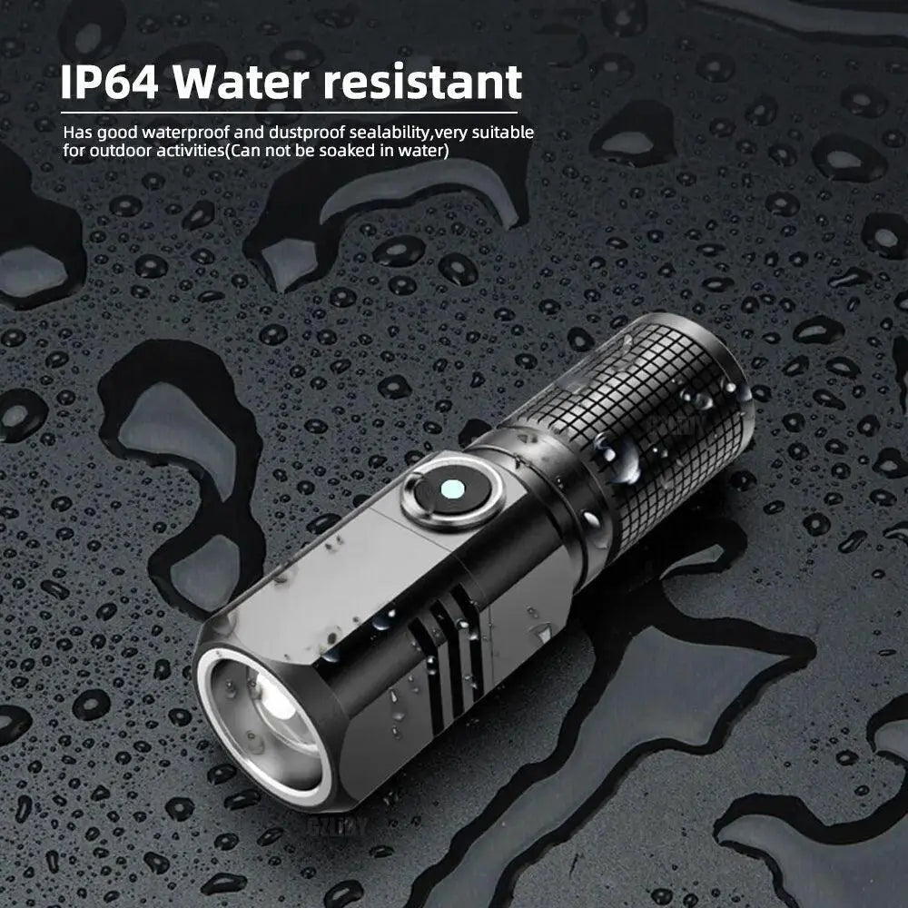 XHP50 LED Flashlight Rechargeable Torch For Fishing