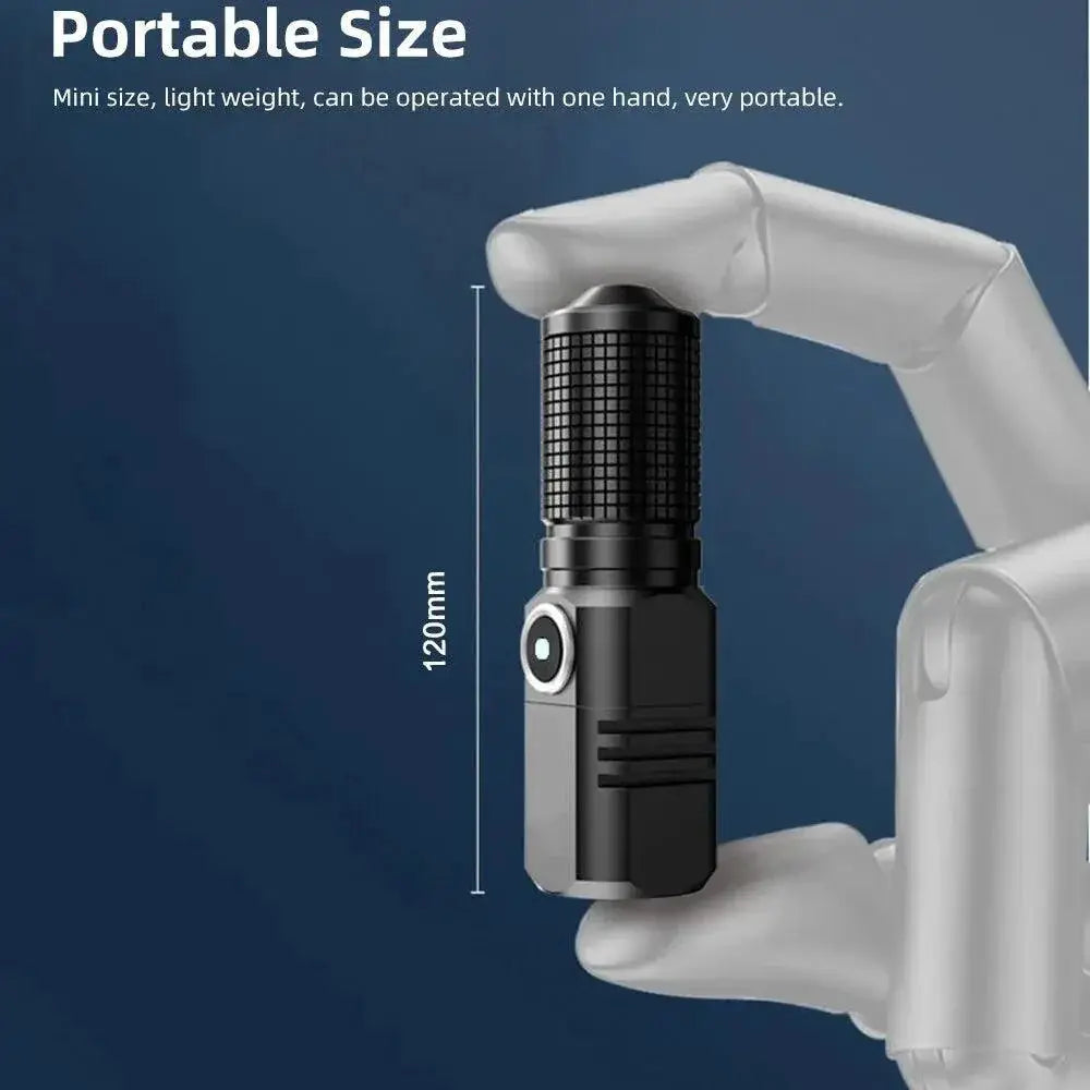 XHP50 LED Flashlight Rechargeable Torch For Fishing