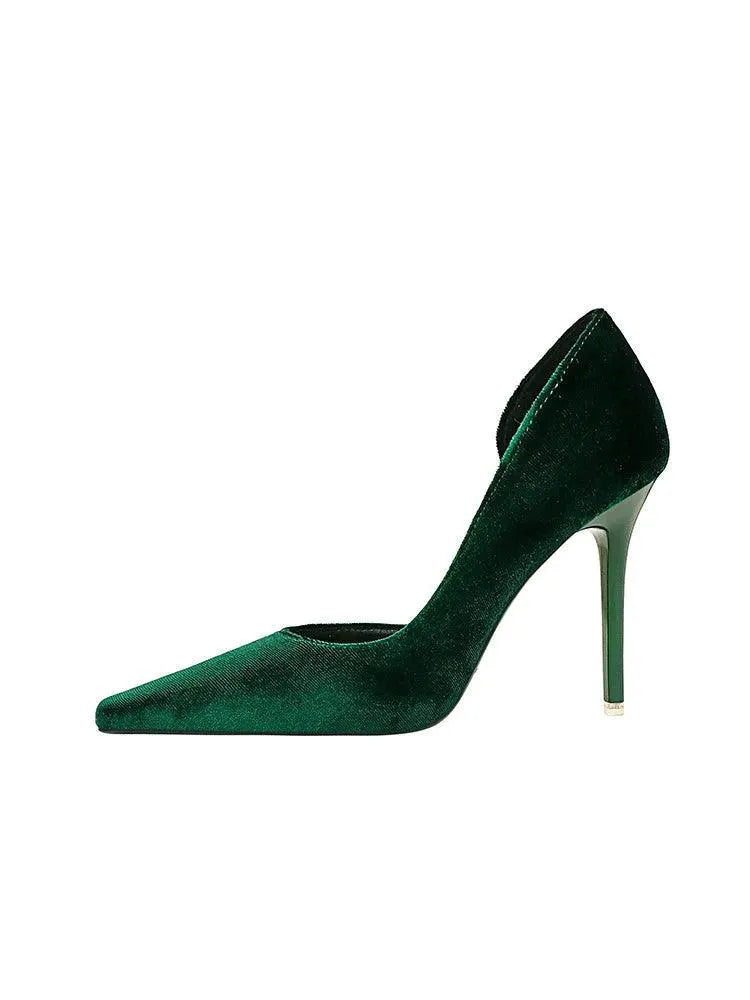 Xi Shi Elegant High Heel Evening Dress For Autumn Events