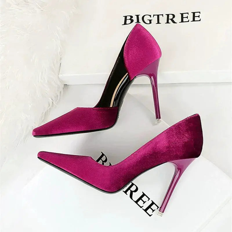 Xi Shi Elegant High Heel Evening Dress For Autumn Events - Rose Red 43 product image