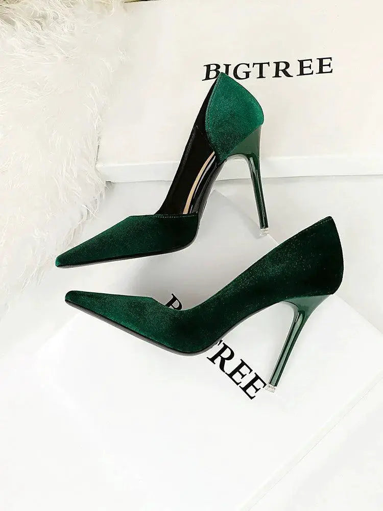 Xi Shi Elegant High Heel Evening Dress For Autumn Events