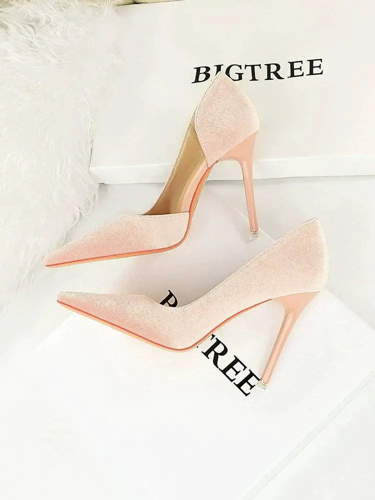 Xi Shi Elegant High Heel Evening Dress For Autumn Events